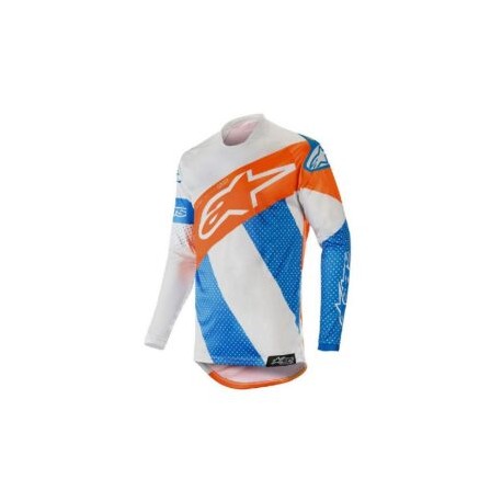 ALPINESTARS RACER TECH ATOMIC JERSEY BLANCO / AZUL