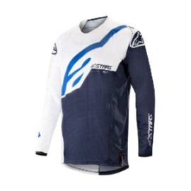 ALPINESTARS TECHSTAR FACTORY JERSEY BLANCO / AZUL
