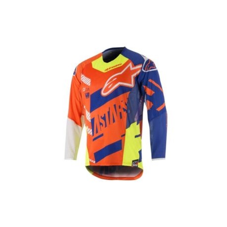 ALPINESTARS TECHSTAR SCREAMER JERSEY AZUL / NARANJA