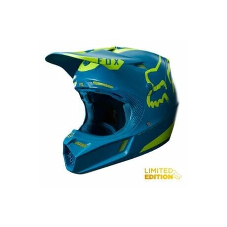 CASCO FOX V3 MOTH LE AZUL / VERDE