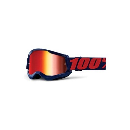 GOGGLES 100% STRATA 2 MASEGO – LENTE ROJO ESPEJO