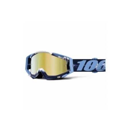 GOGGLES RACECRAFT AZUL / PINTO – LENTE DORADO