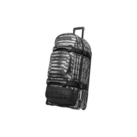 MALETA OGIO RIG 9800 FRANJAS NEGRO / GRIS