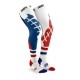 REV KNEE BRACE PERFORMANCE MOTO SOCKS AZUL / ROJO