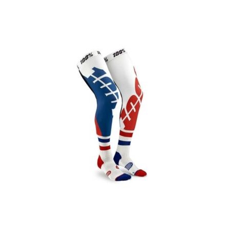 REV KNEE BRACE PERFORMANCE MOTO SOCKS AZUL / ROJO