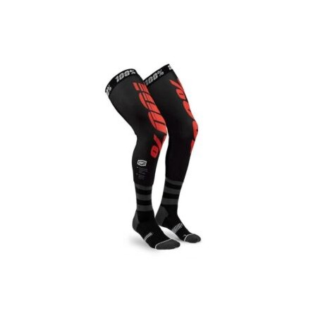 REV KNEE BRACE PERFORMANCE MOTO SOCKS NEGRO / ROJO