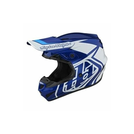 TROY LEE DESIGNS GP HELMET OVERLOAD BLUE / WHITE