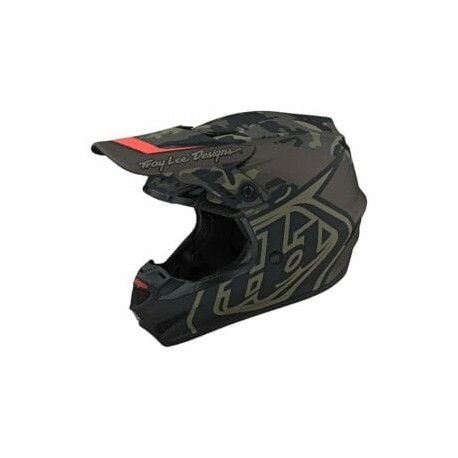 TROY LEE DESIGNS GP HELMET OVERLOAD CAMO ARMY GREEN / GRAY