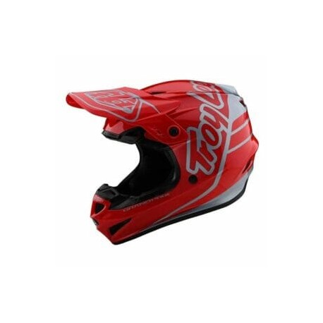 TROY LEE DESIGNS GP HELMET SILHOUETTE RED / SILVER