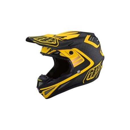 TROY LEE DESIGNS SE4 ECE CARBON FLASH BLACK / YELLOW