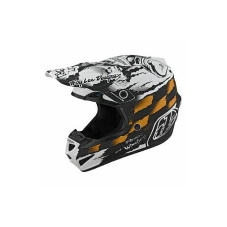TROY LEE DESIGNS SE4 POLYACRYLITE STRIKE WHITE / BLACK